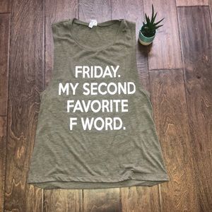 Sleeveless tee. Size Small. EUC